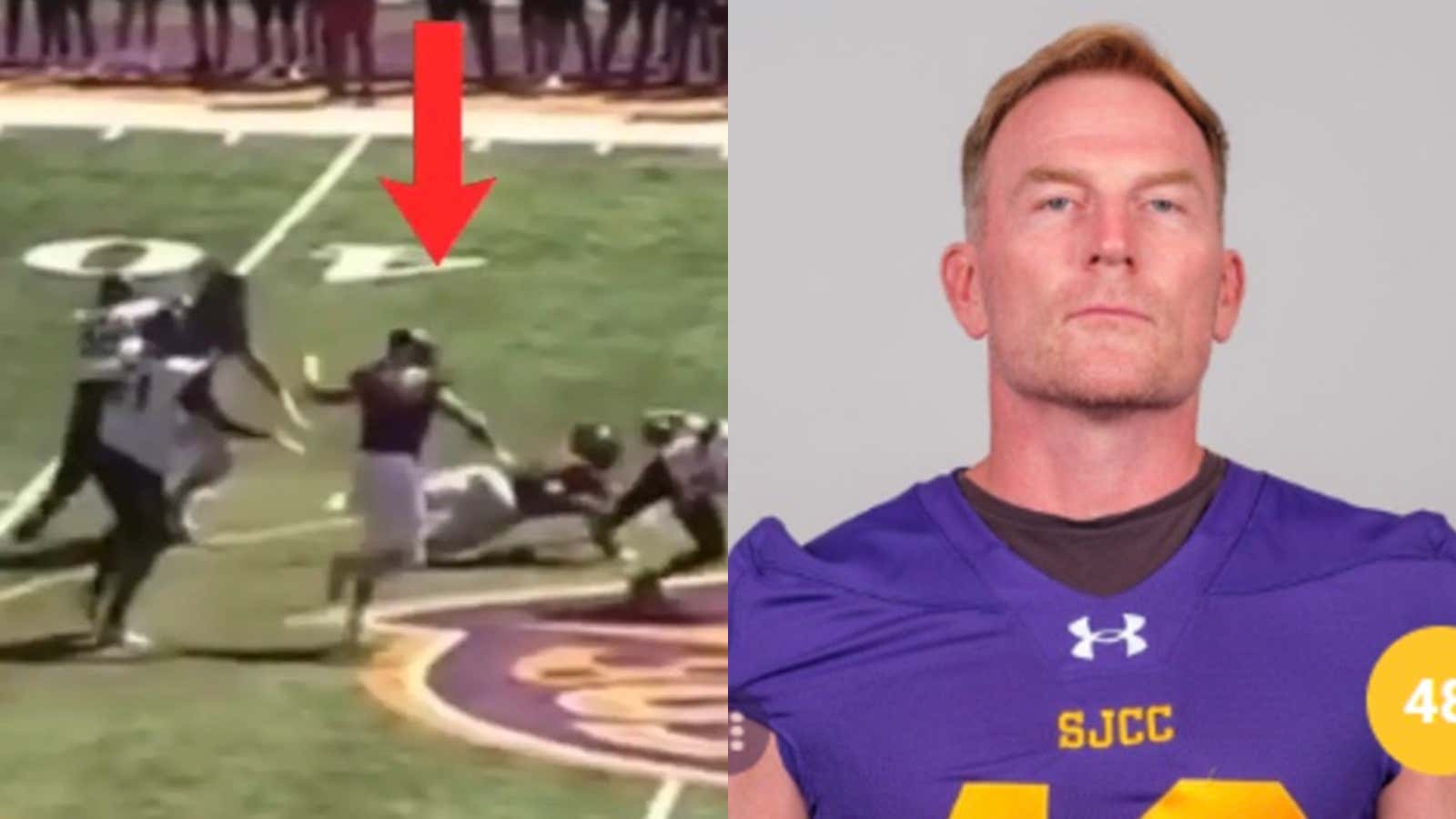 This 47-Year Old Freshman Defensive Lineman Looked Damn Good Coming Off The Edge in His First Game
