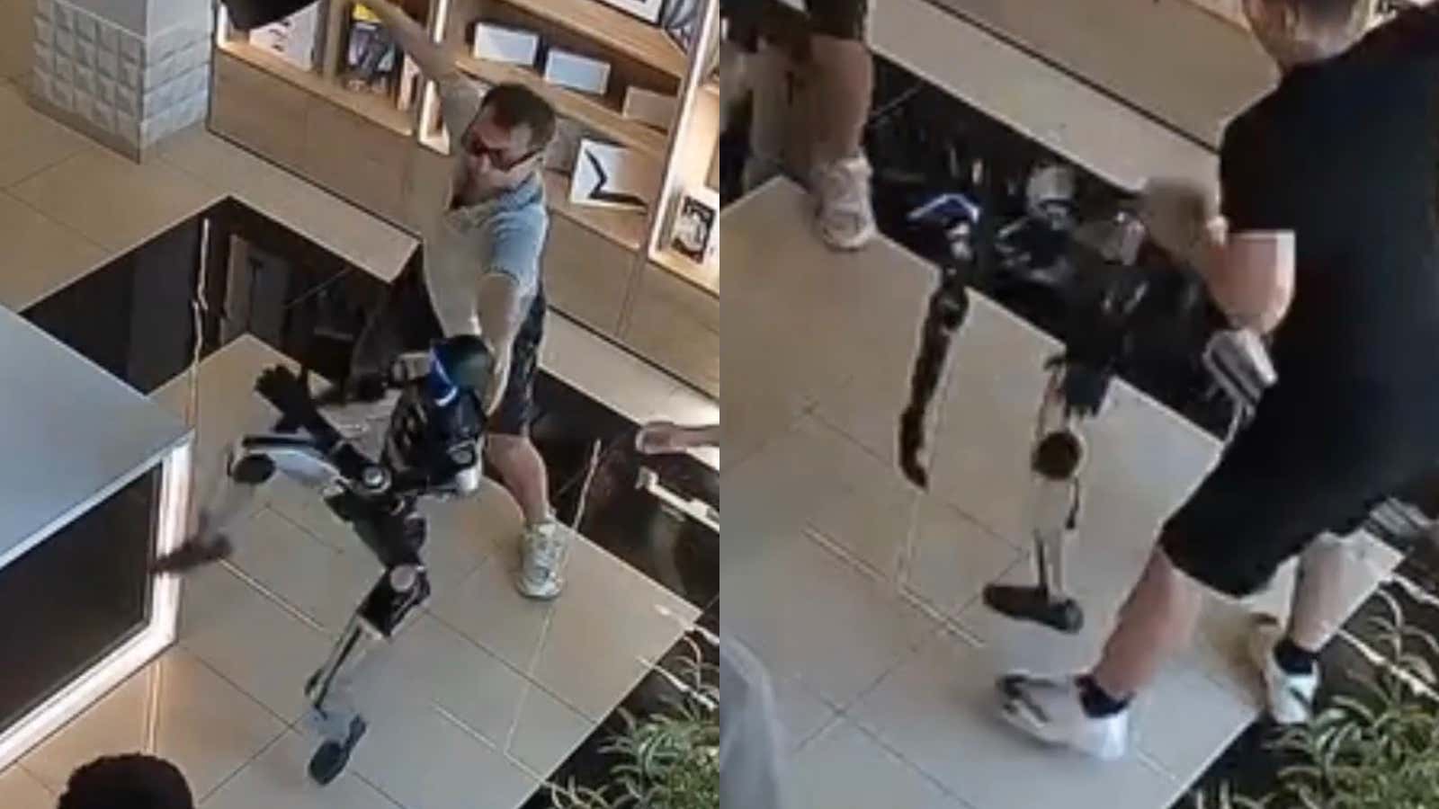 The Robots Are Officially Fighting Back – Russian Robot Attacks Customer Inside a Technology Store