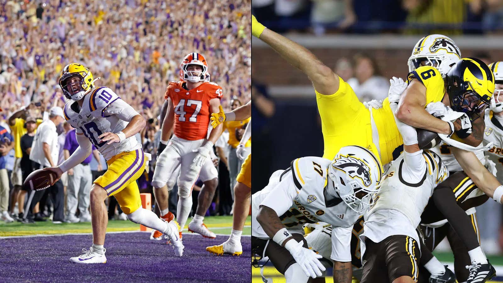 LSU Dominates in Lane's Debut, Michigan Cheats To Win Whittingham's: Week 1 CFB Review