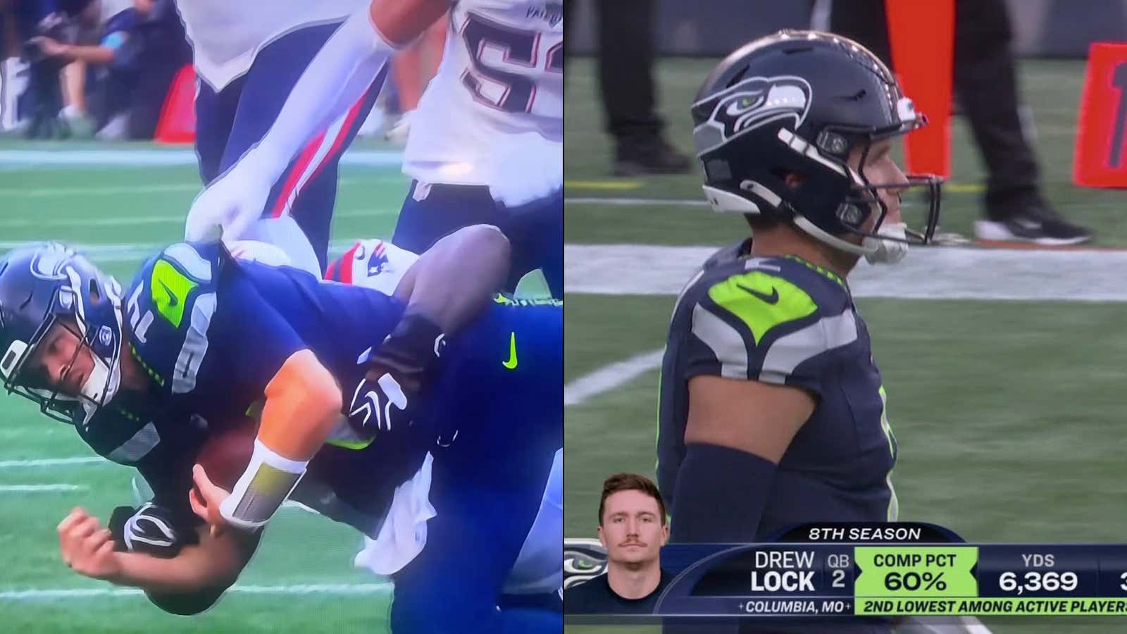 BREAKING: Sam Darnold Injured His Leg During The 5th Play Of The NFL Season And Now It's Time For QB1 Drew Lock To Get The Seahawks Another Ring