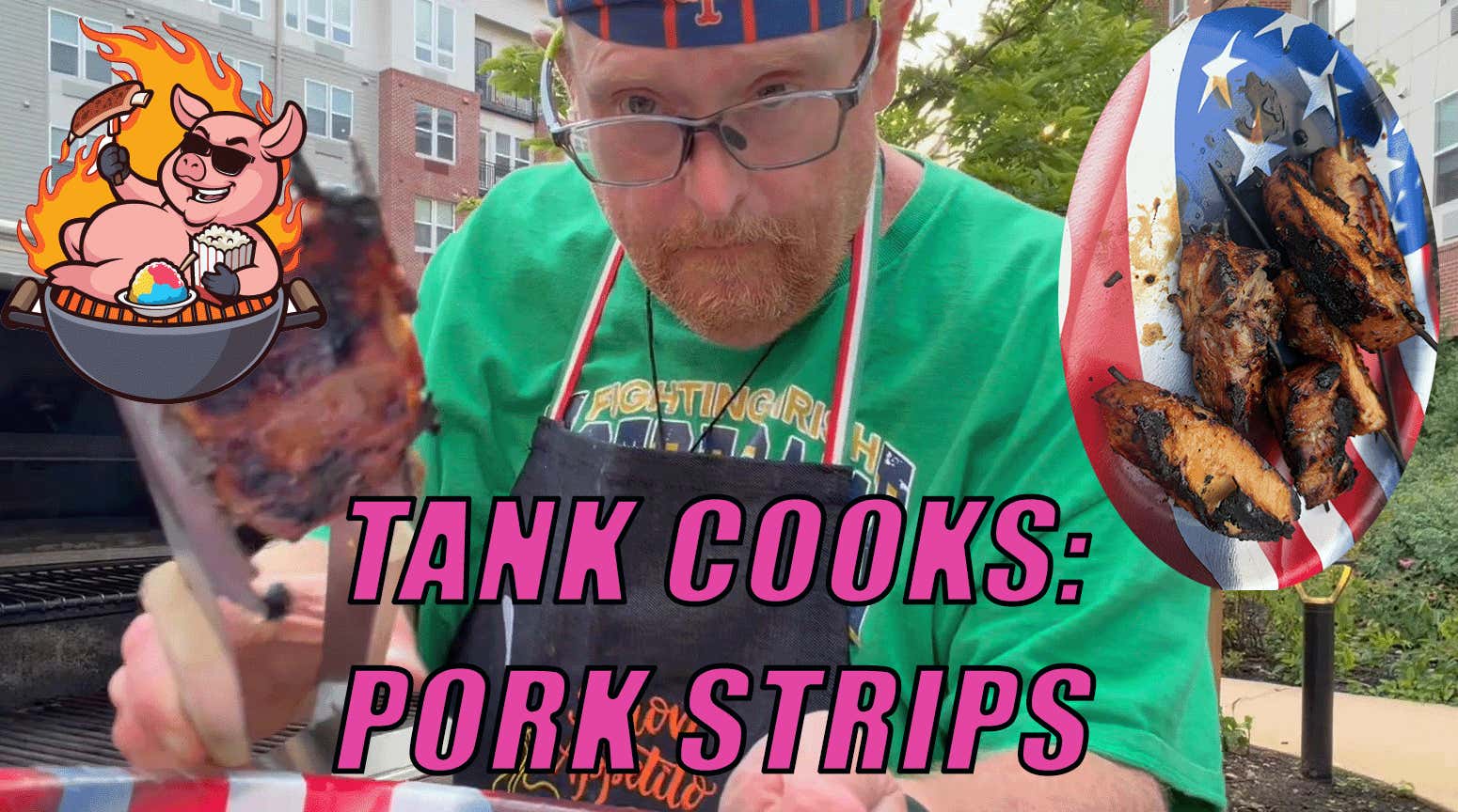 Tank Cooks Pork Strips