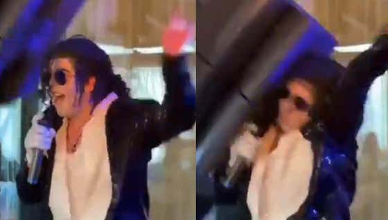 Ouch – Watch This Michael Jackson Impersonator Get SMOKED By Some Speakers