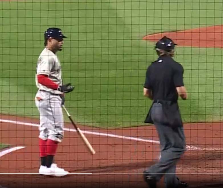 "Go Ask The Umpire" Wilson Contreras Is Back With The Red Sox But He Had This Weird Moment With A Minor League Ump Before Coming Back