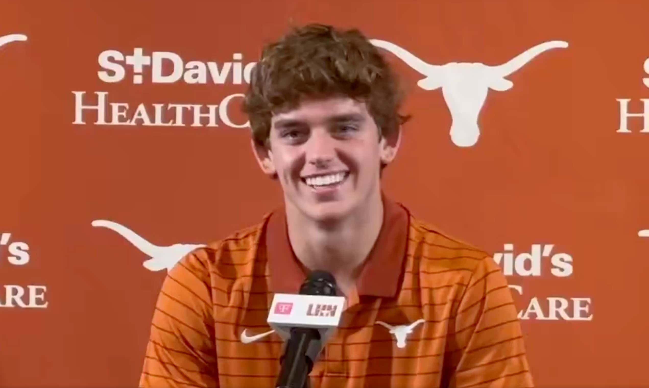 "I Saw The AI Edit Of (Sark) Slapping Holly Rowe..." Arch Manning Might Be In For Some PR Training After This WILD Press Conference Moment