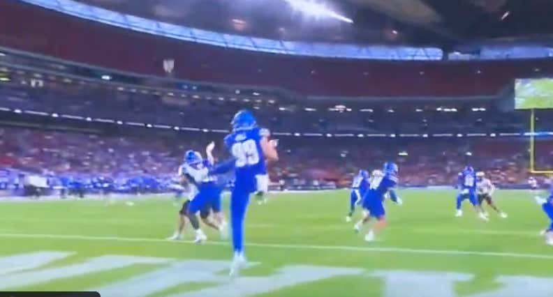 The Kansas Punter Might Of Had One Of The Worst Kicks In The History Of Wembley Stadium