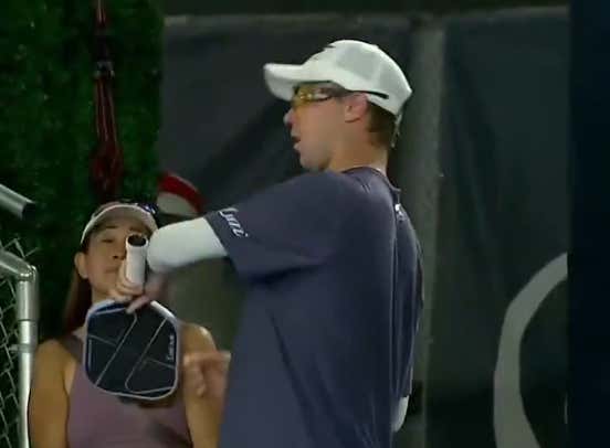 Pickleball Tough: Player Gets Shit On By A Bird In The Middle Of A Game, Still Powers Through To Finish The Match And Win Gold