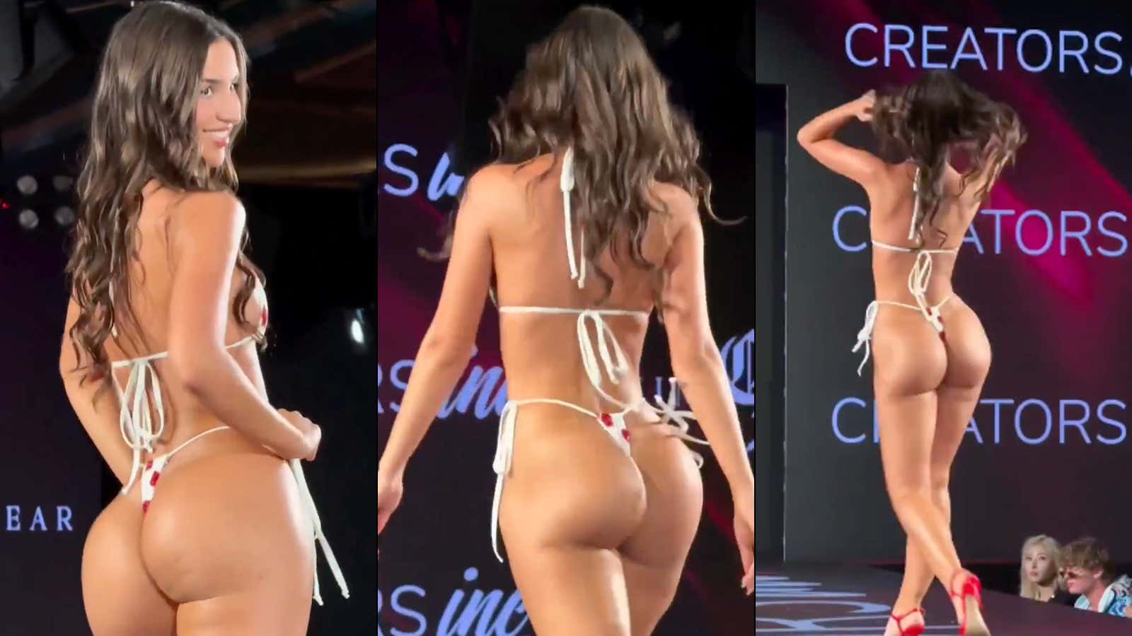 UPDATE: More Cheeky Runway Clips Of Argentinian Model Mika LaFuente Have Appeared And They ARE Worth A Moment Of Your Time