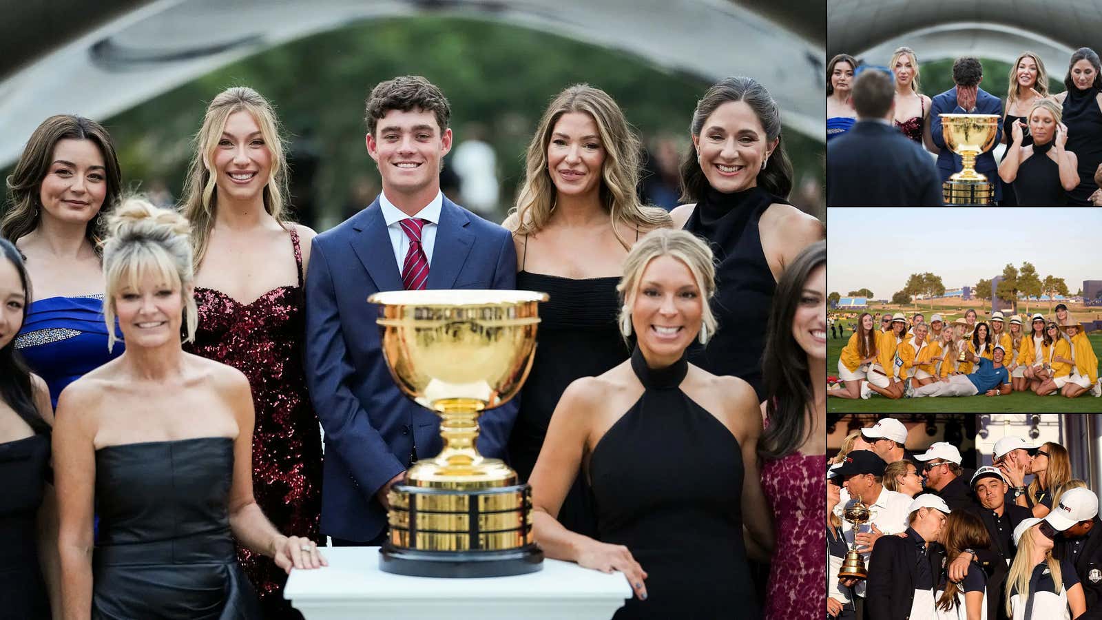 Jackson Koivun Solidified Himself As Golf's Next Superstar After He Had To Recreate The Single Golfer/WAGs Picture At The Presidents Cup