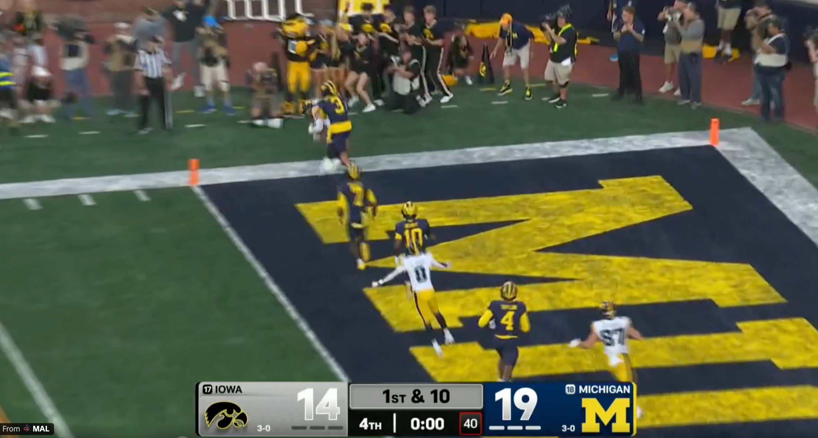 JUSTICE: Iowa Scores a Walk-Off TD as Time Expires To Beat Michigan