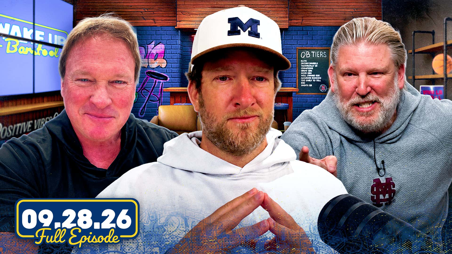 Drake Maye Struggles & Dave Portnoy Reacts To Iowa Stunning Michigan | WUB Full Episode