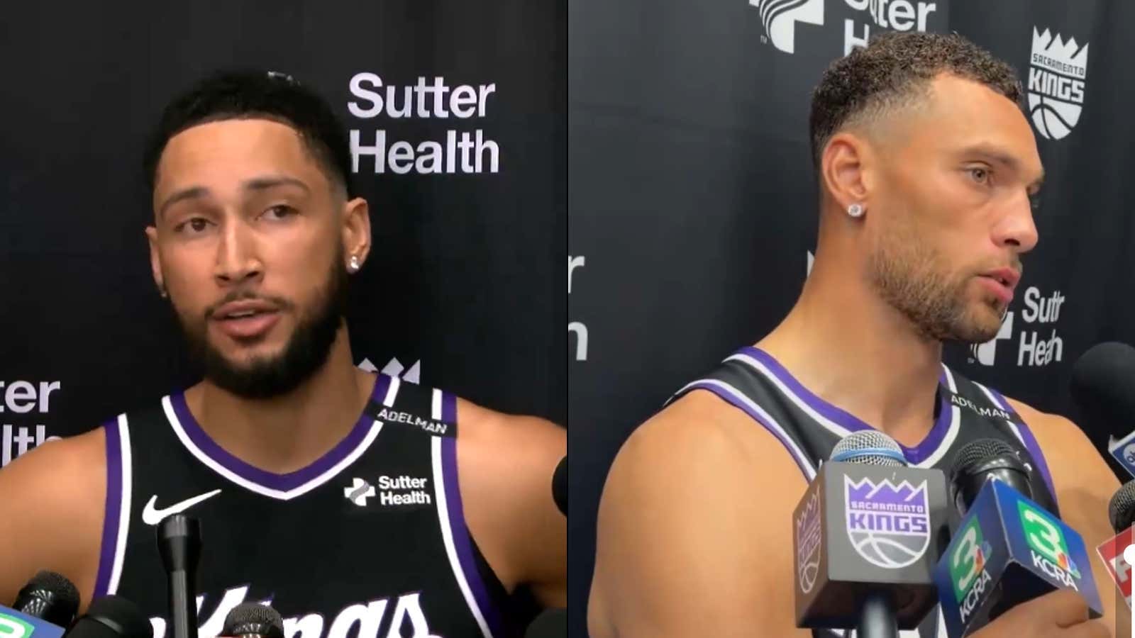 Some Reporters Got Caught On A Hot Mic During The Kings Media Day Calling Ben Simmons Cringe And Zach LaVine A Prick, But Acknowledged They're Both "Hella Fine"