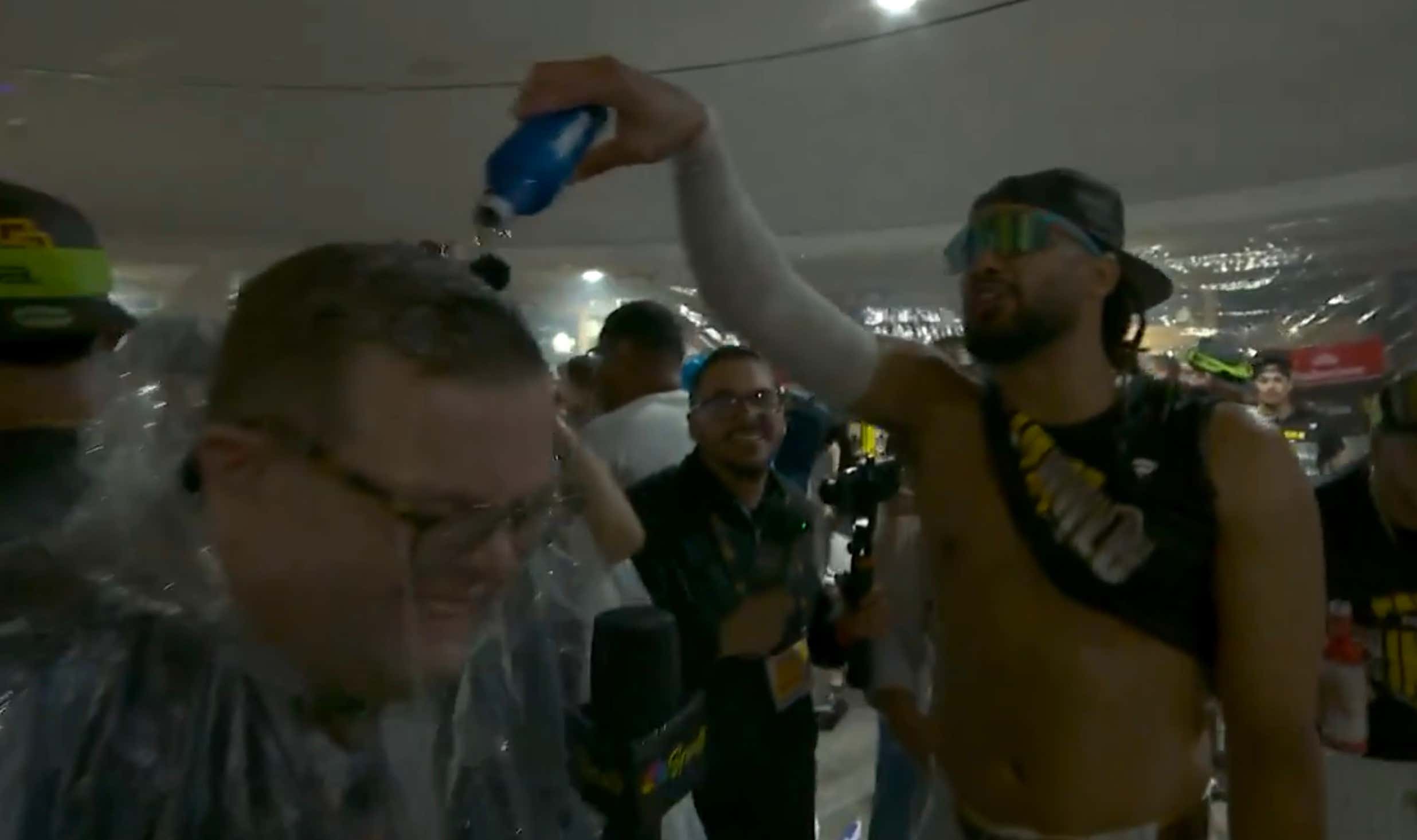 Nobody is Hotter Than John Fanta, Who Was Doused in Beer By Fernando Tatis Jr. During Padres Locker Room Celebration