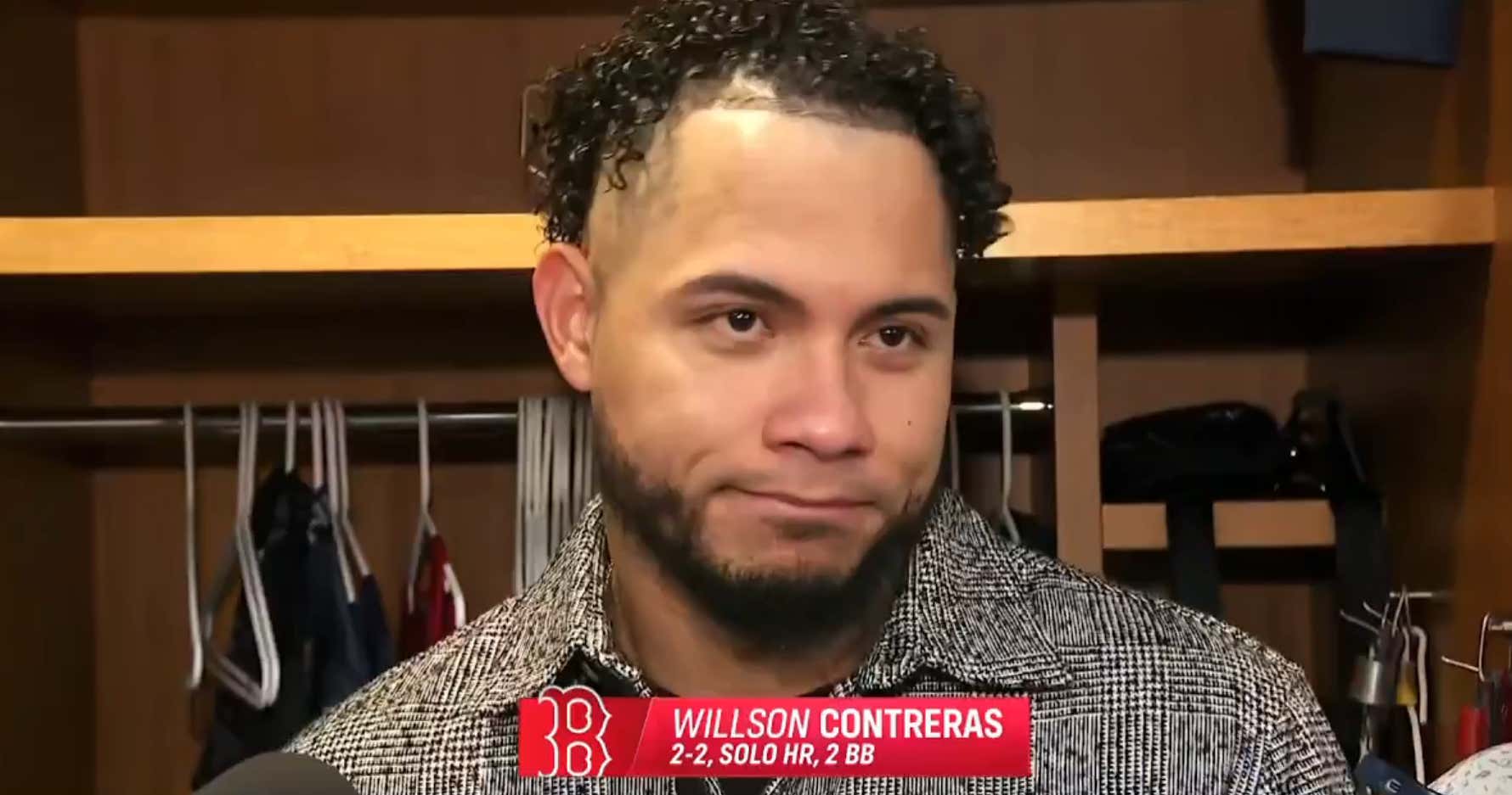 Less Than An Hour After The Red Sox Season Ended Willson Contreras Told The Media That Data and Computers Aren’t Enough to Win And I Love It