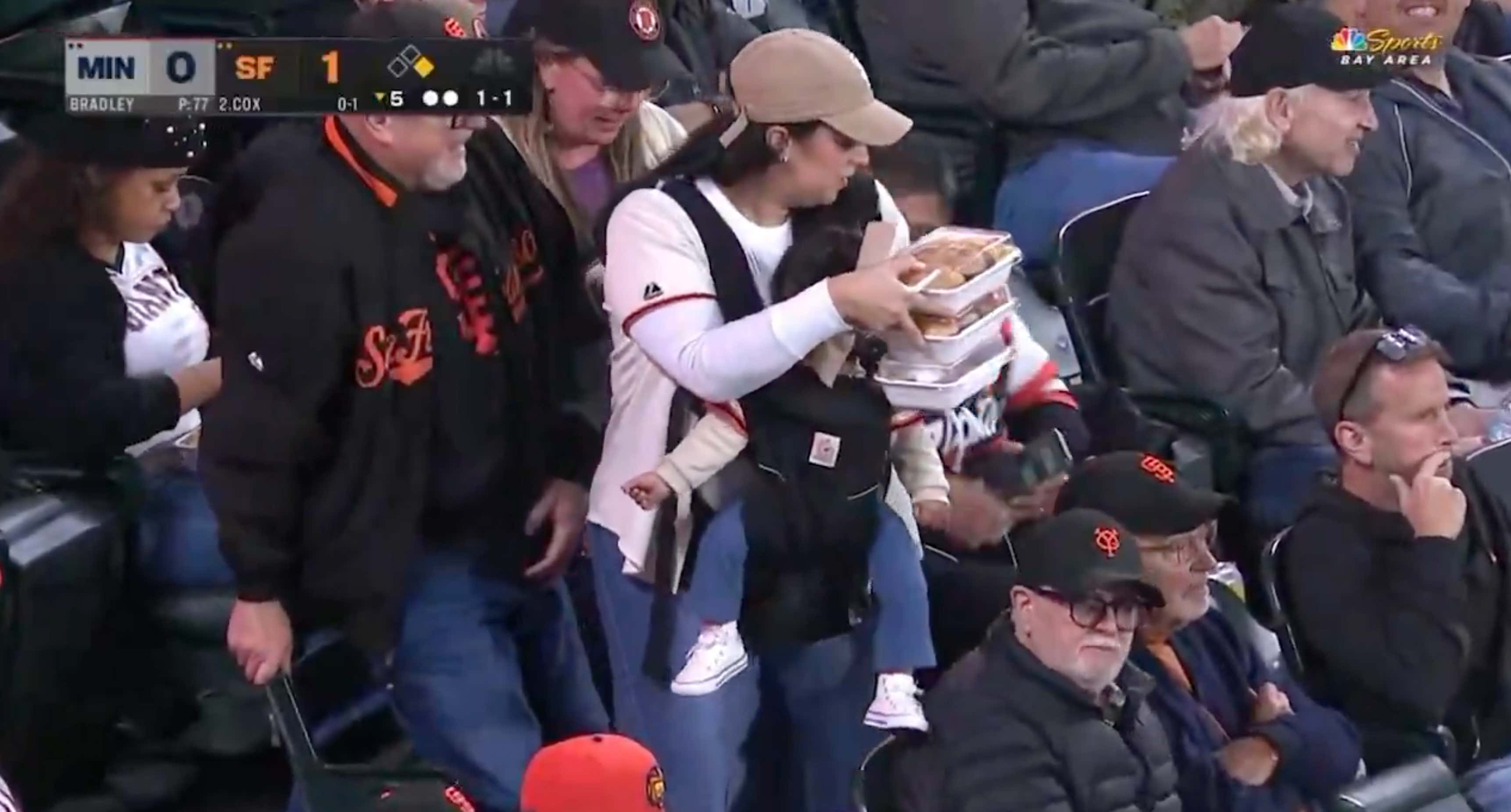 The "Mom Of The Year" Who Went Viral At The Giants Game Has Spoken Out In Defense Of Her Husband, After The Internet Wrongly BASHED Him For Being A Deadbeat