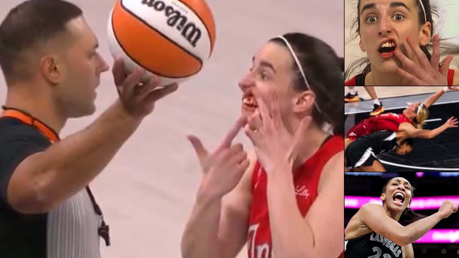 WNBA Refs Allowed A'ja Wilson & The Aces To Pull Off WWE Moves While Making Caitlin Clark Bleed From The Mouth And Called NO Fouls For The Fever. Indiana's Season Is Officially Cunceled. Sick League!