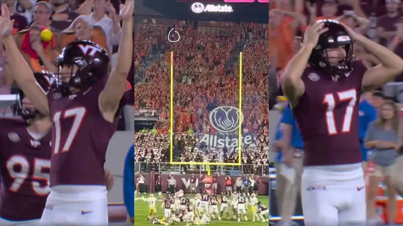 You Be The Judge – Was The "Missed" Field Goal That Virginia Tech Lost to Pitt on Last Night Actually Good?