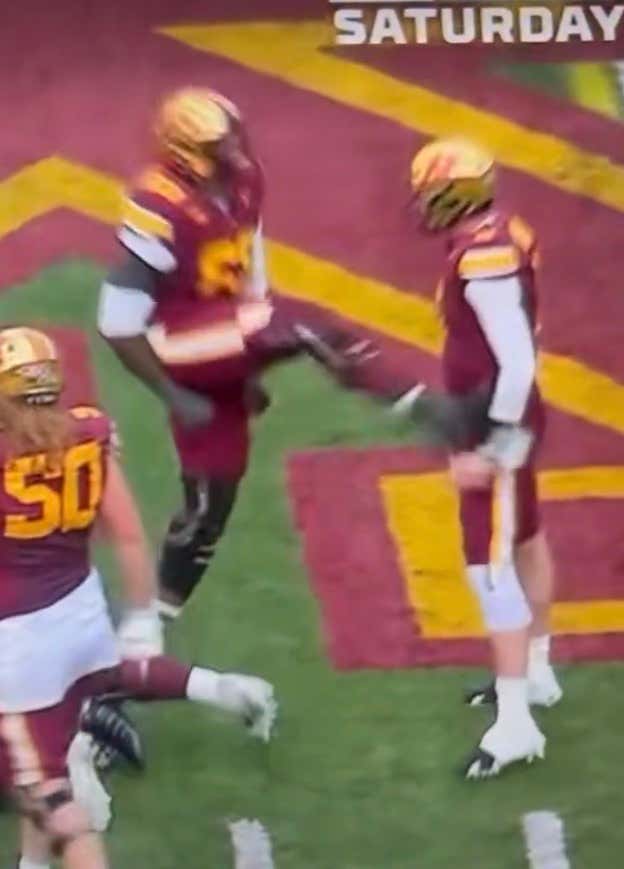 Minnesota’s Offensive Lineman May Want To Avoid Kicking Their Quarterback In The Balls