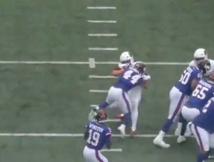 Don't You Dare Try To Blitz The Giants Unless You Want Cam Skattebo To Plant You Directly On Your Ass, Embarrass You In Front Of The World