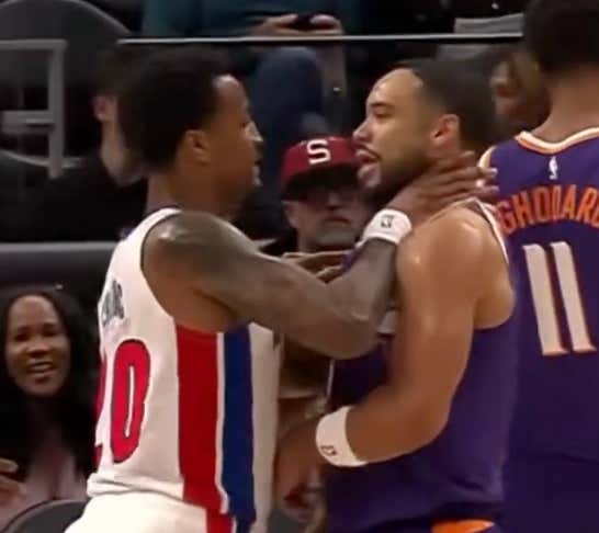 The NBA Is Back: John Collins Grabbed Dillon Brooks By The Throat Just Minutes Into The Suns/Pistons Preseason Game