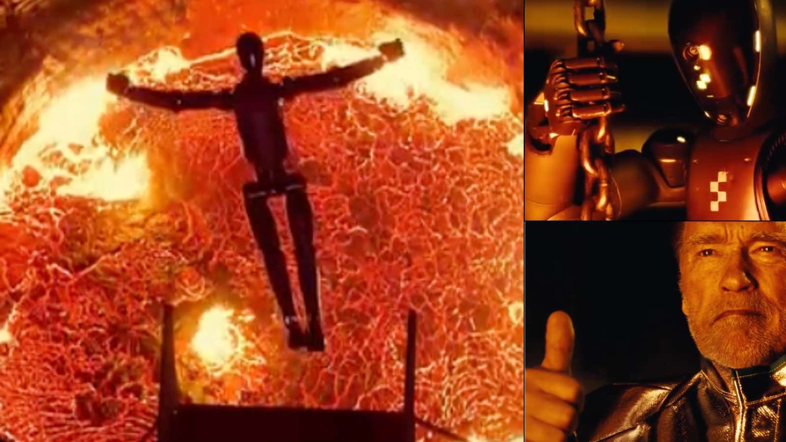 UPDATE: AI Robots Are Throwing Themselves Into Molten Lava Pits Like ‘Terminator 2: Judgement Day’ With A Little Help From Arnold Schwarzenegger And The Videos Are INCREDIBLE... THUMBS UP!