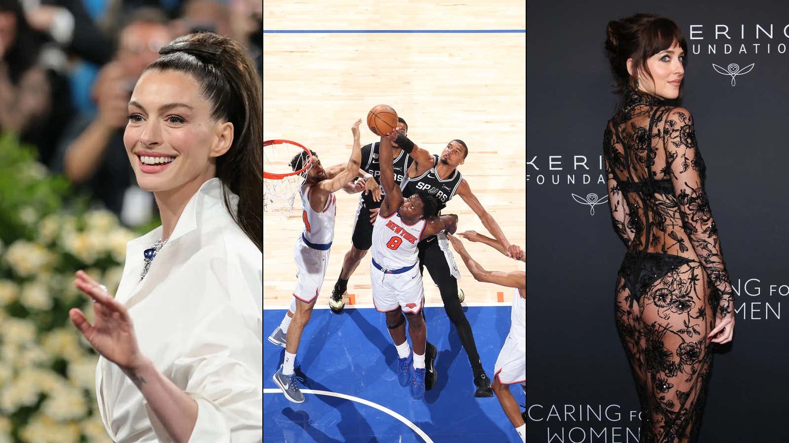 The Queen Of New York: Anne Hathaway Had To Convince Dakota Johnson That OG Anunoby Is A Real Person, Preached About His Game-Winner