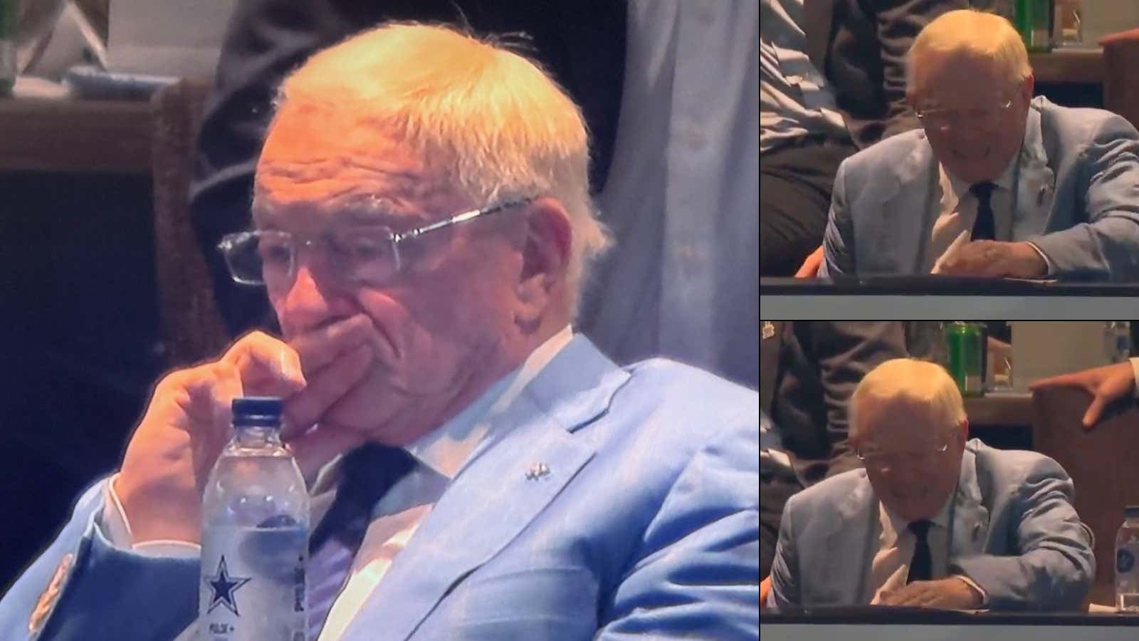 There's Nothing More Beautiful To Watch Than Jerry Jones Throwing A Hissy Fit In His Suite As Dak Got Intercepted To Lose Another Game