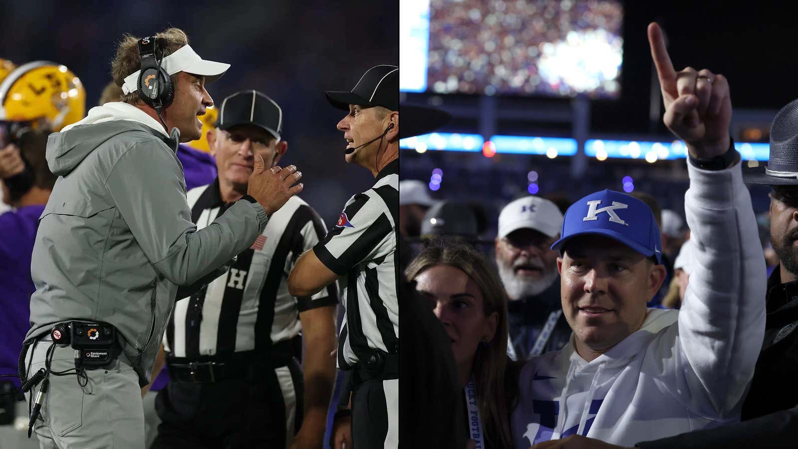 Lane Kiffin, Who Was Too Scared To Win The Game On His Own, Is Now Trying To Blame The Refs For Letting Kentucky Score Because 'There Was Too Much At Stake'