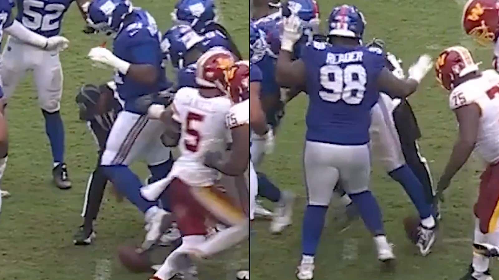 Darius Alexander 'Accidentally' Stepping On The Ball To Delay The Commanders Even More Was The Smartest Play We'll See In The NFL This Year
