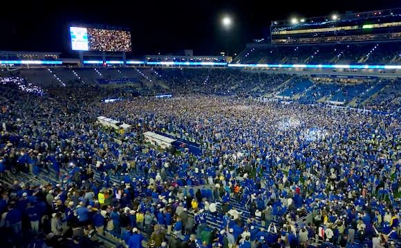 The Entire Stadium Rushing Kentucky's Field And Belting Out Tyler Childers After Beating LSU Is The Best Scene In College Football