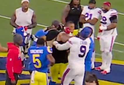 ASSAULT: Rams OL Alaric Jackson Walked Up To Bradley Chubb After The Game And Punched Him Directly In The Face