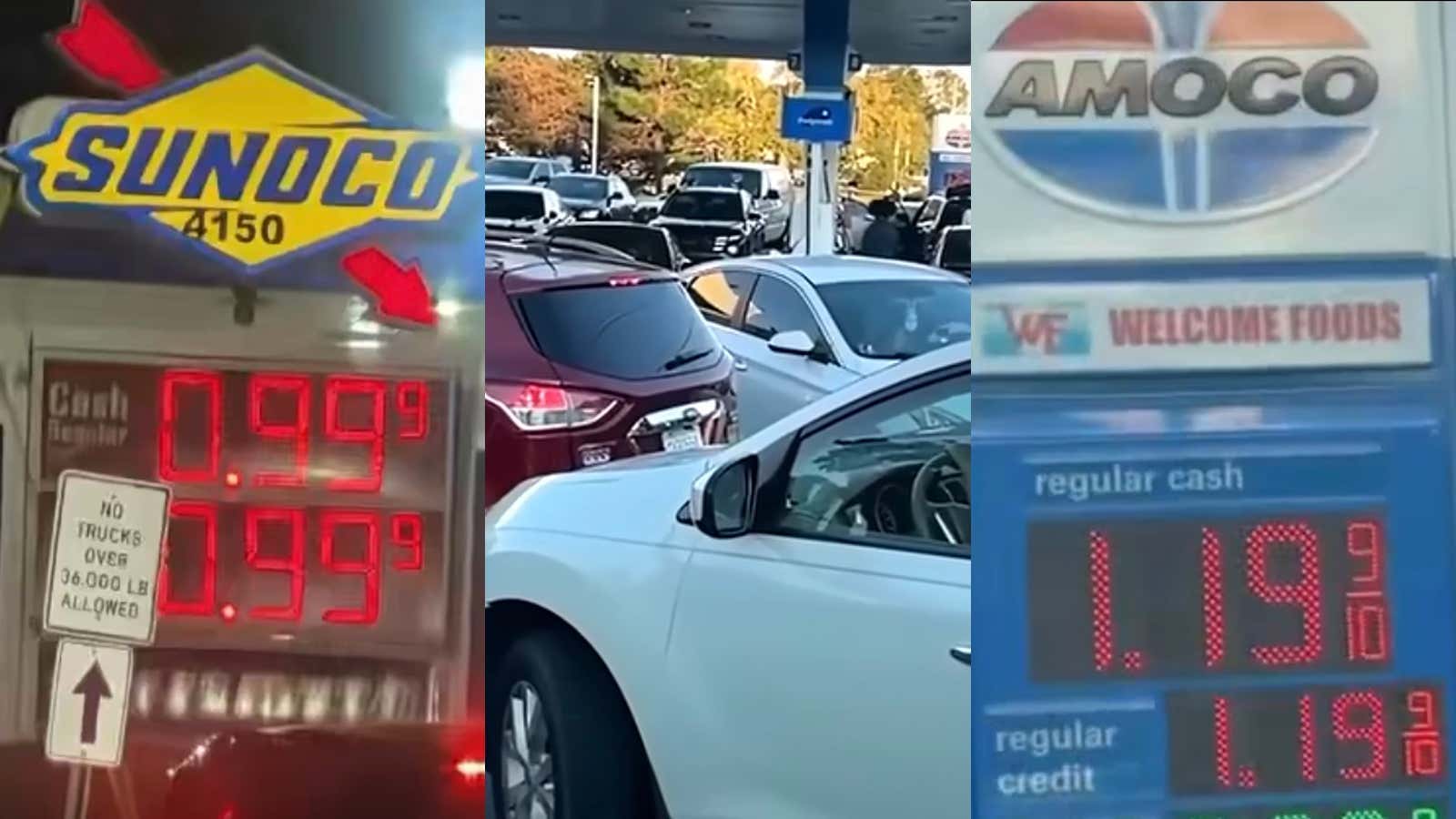 GAS WAR! – Two Neighboring Gas Stations in Georgia Started a Gas War, Prices Dropped As Low as $0.97 Before Police Had to Shut Down The Chaos