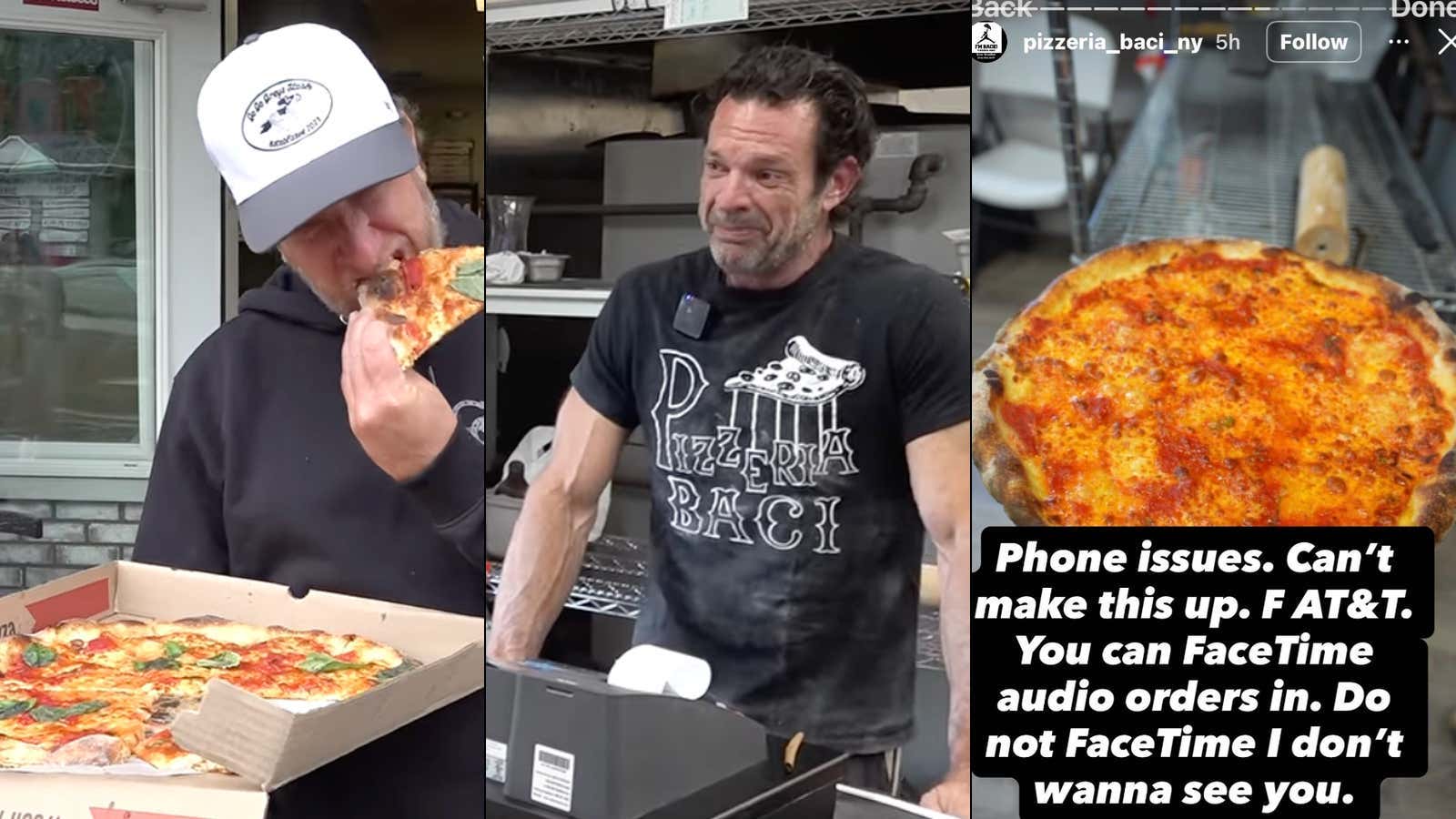 UPDATE: Dave Portnoy Gave An 8.1 One Bite Score To A Cancer Survivor Who Cried Hearing It And Now The Demand For His Spot "Pizzeria Baci" Is So High That All His Phone Lines Have Busted Into Bolivian
