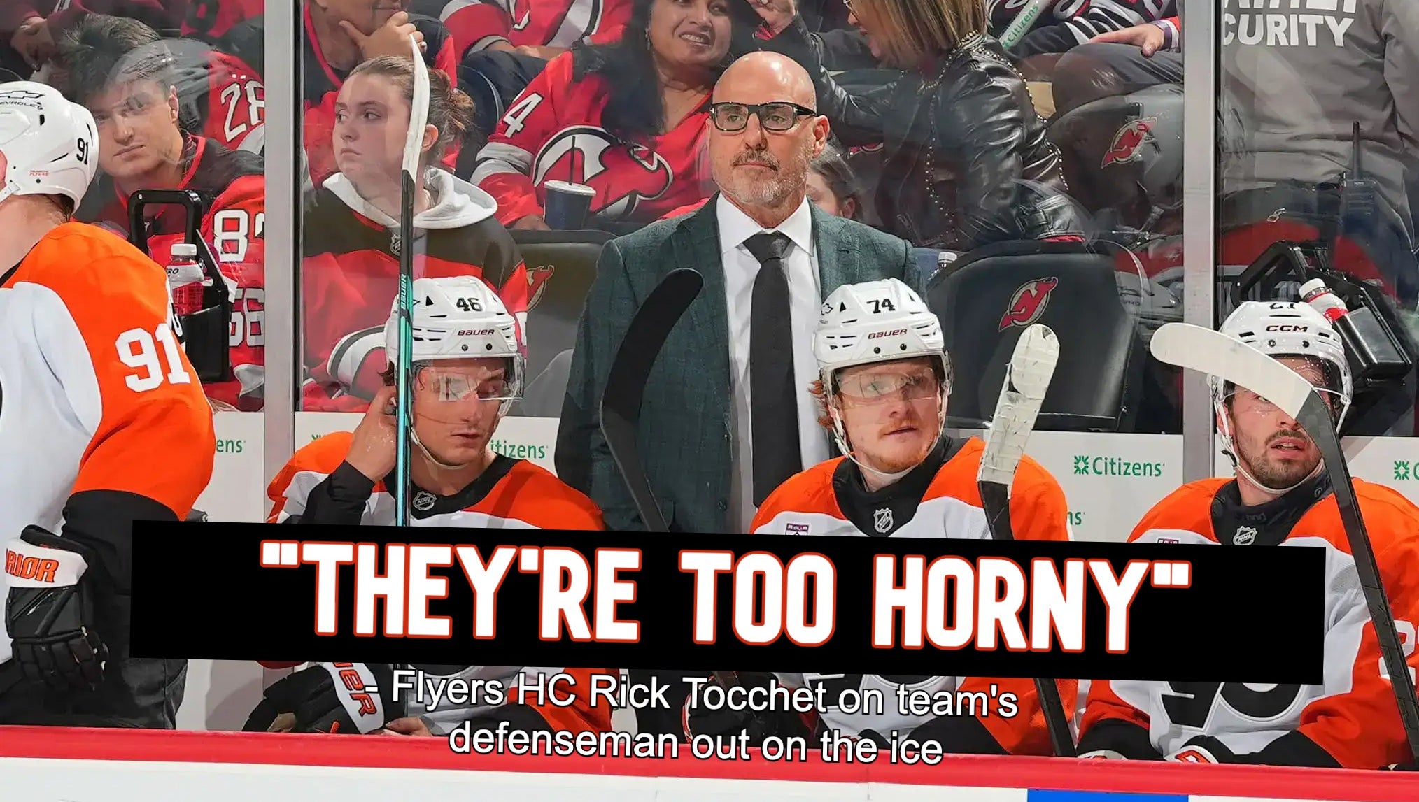 Rick Tocchet Has Diagnosed The Flyers' Problem, And Apparently It's Because The Defenseman Are "Too Horny" On The Ice
