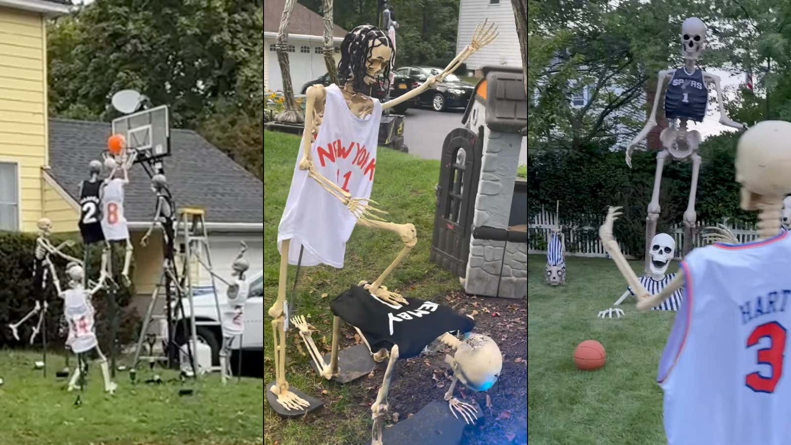 These Knicks Championship Themed Halloween Houses Absolutely Rock