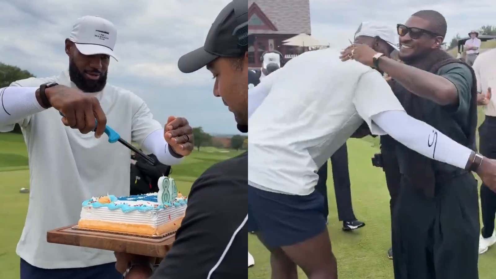 Relatable Move LeBron – I've Always Said The Golf Course is The Perfect Place For Birthday Cake