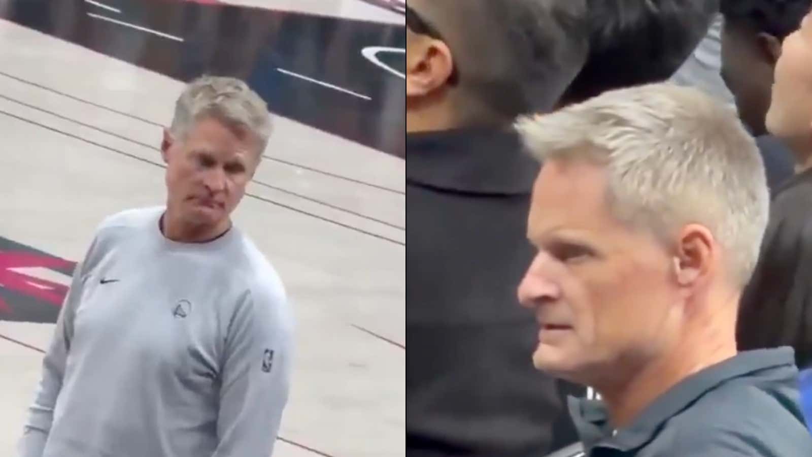 Steve Kerr Saw His Doppleganger At Last Night's Warriors Game And His Reaction Was Perfect