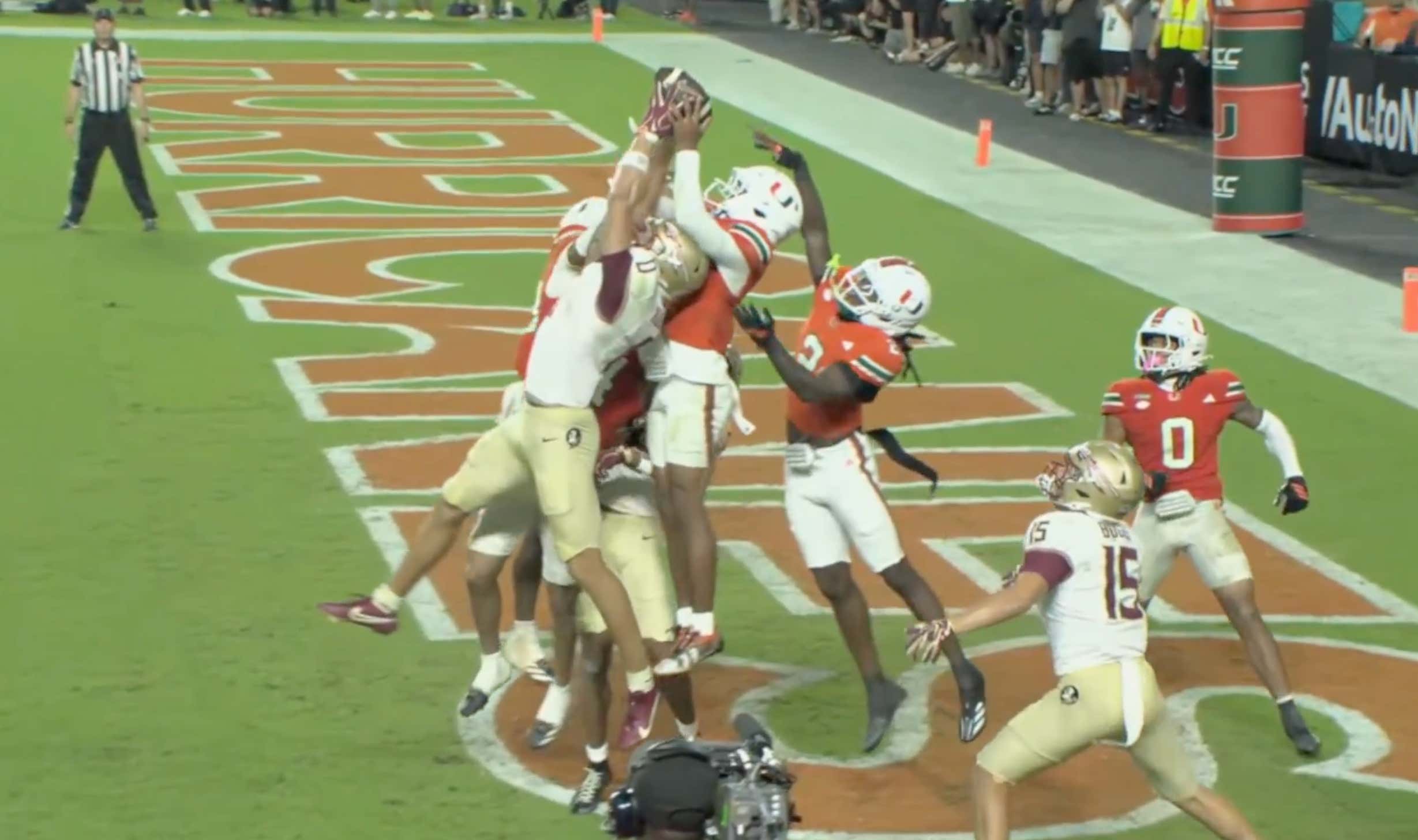 CHAOS: Miami Survives FSU After Hail Mary Is Called Back and Followed by Another Near Hail Mary Turned Interception