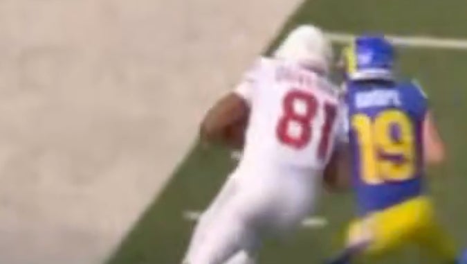 The Rams New Kicker Blake Grupe Tried Making A Tackle On His First Kickoff And Immediately Got Injured