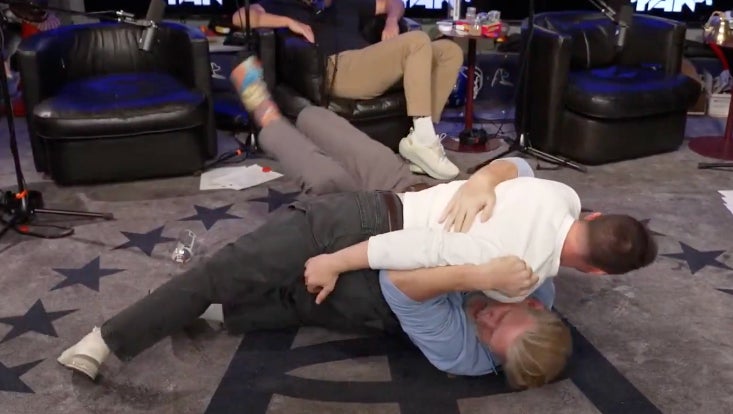 KB Wrestled Brandon Walker To The Ground During A Crazy Yak