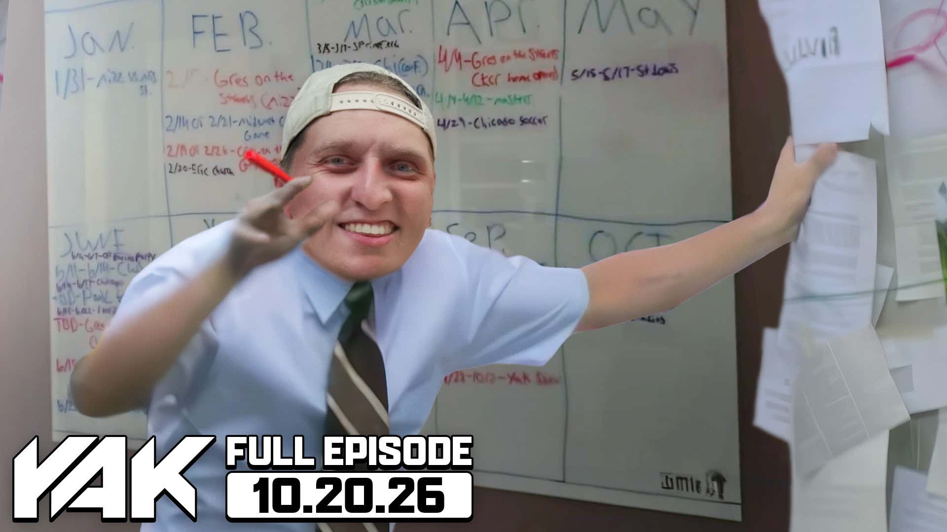 Green Greg Breaks Down His Revolutionary Ten Month Calendar: Tue Oct 20, 2026