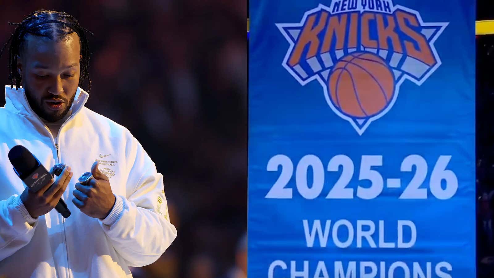 The Knicks Ring/Banner Ceremony Was A Dream Come True, Especially With Reggie Miller Sitting Inside MSG To Watch It