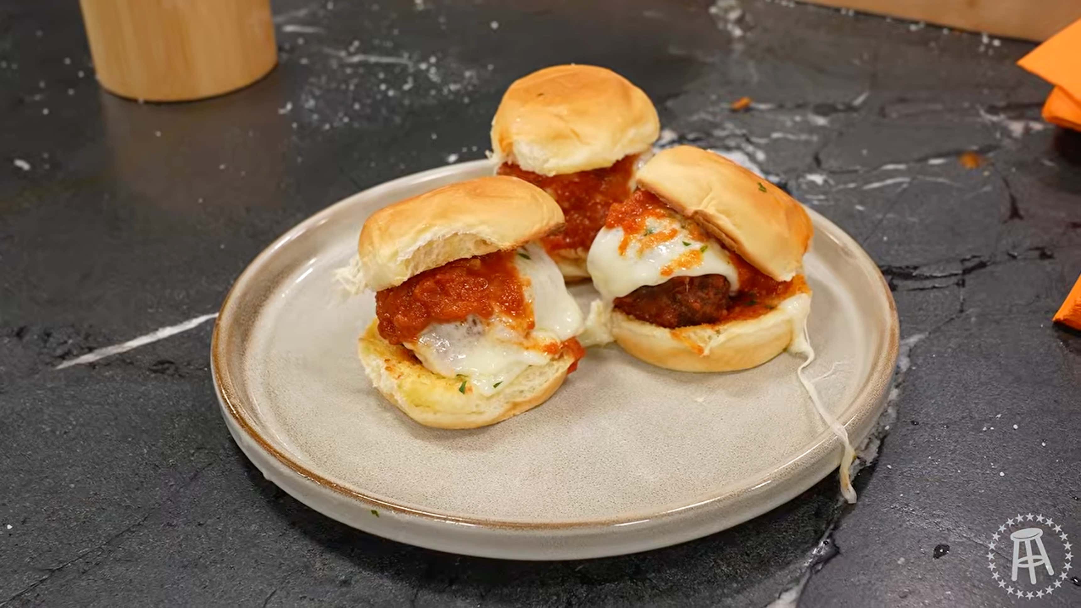 Chef Donny And I Made Meatball Sliders Using Kings Hawaiian Rolls And They Were STRAIGHT FIRE FLAMES