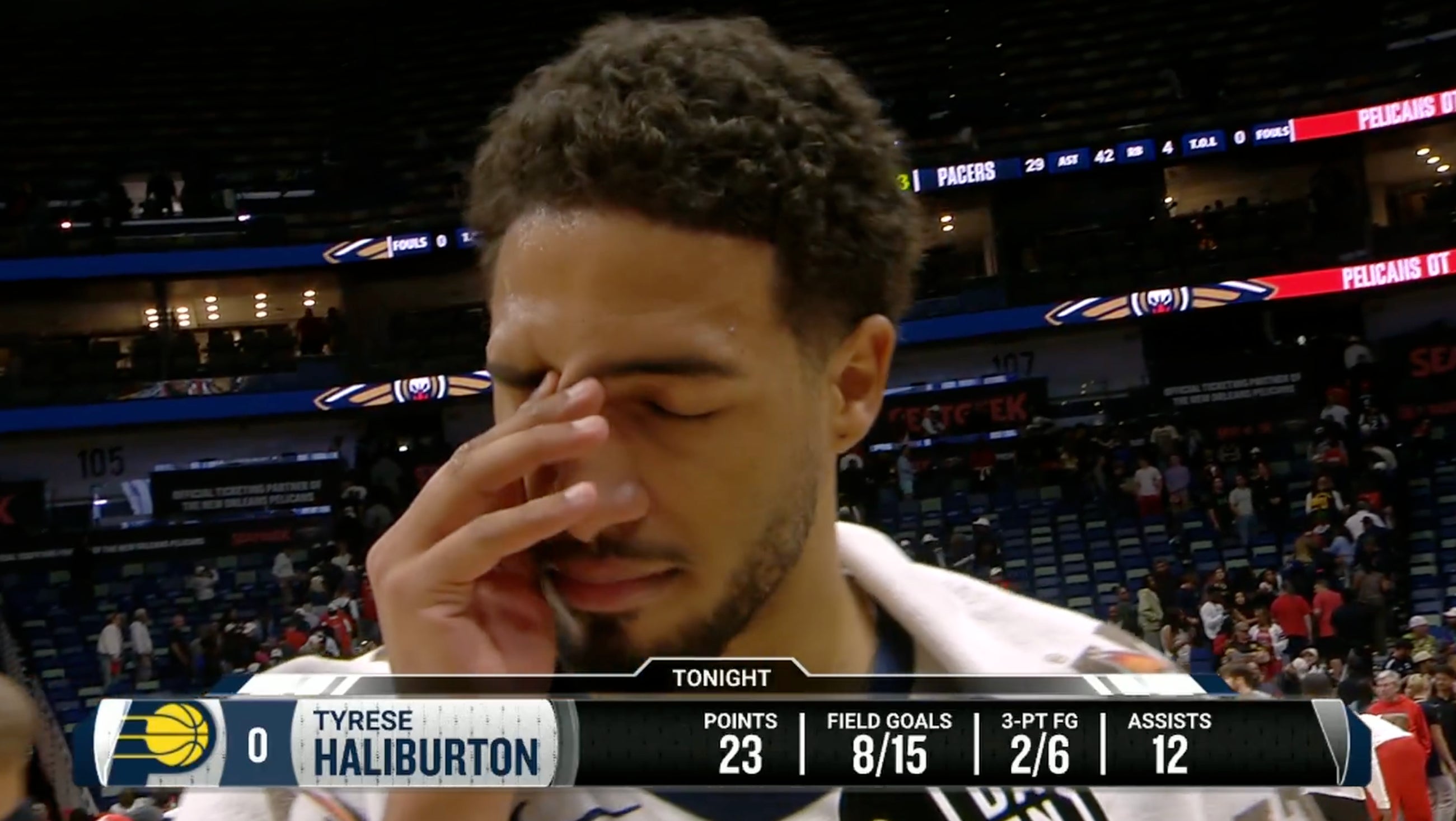 Tyrese Haliburton Broke Down Crying After His First Game Back From His Achilles Tear