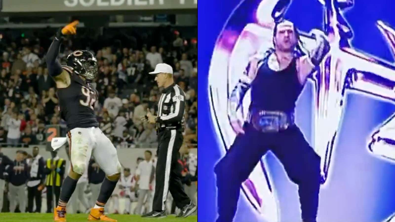 Wrestling Is Everywhere: Bears DL Daniel Hardy Hitting The Famous Jeff Hardy Juke After Sacks Is The Best Celebration Going In The NFL