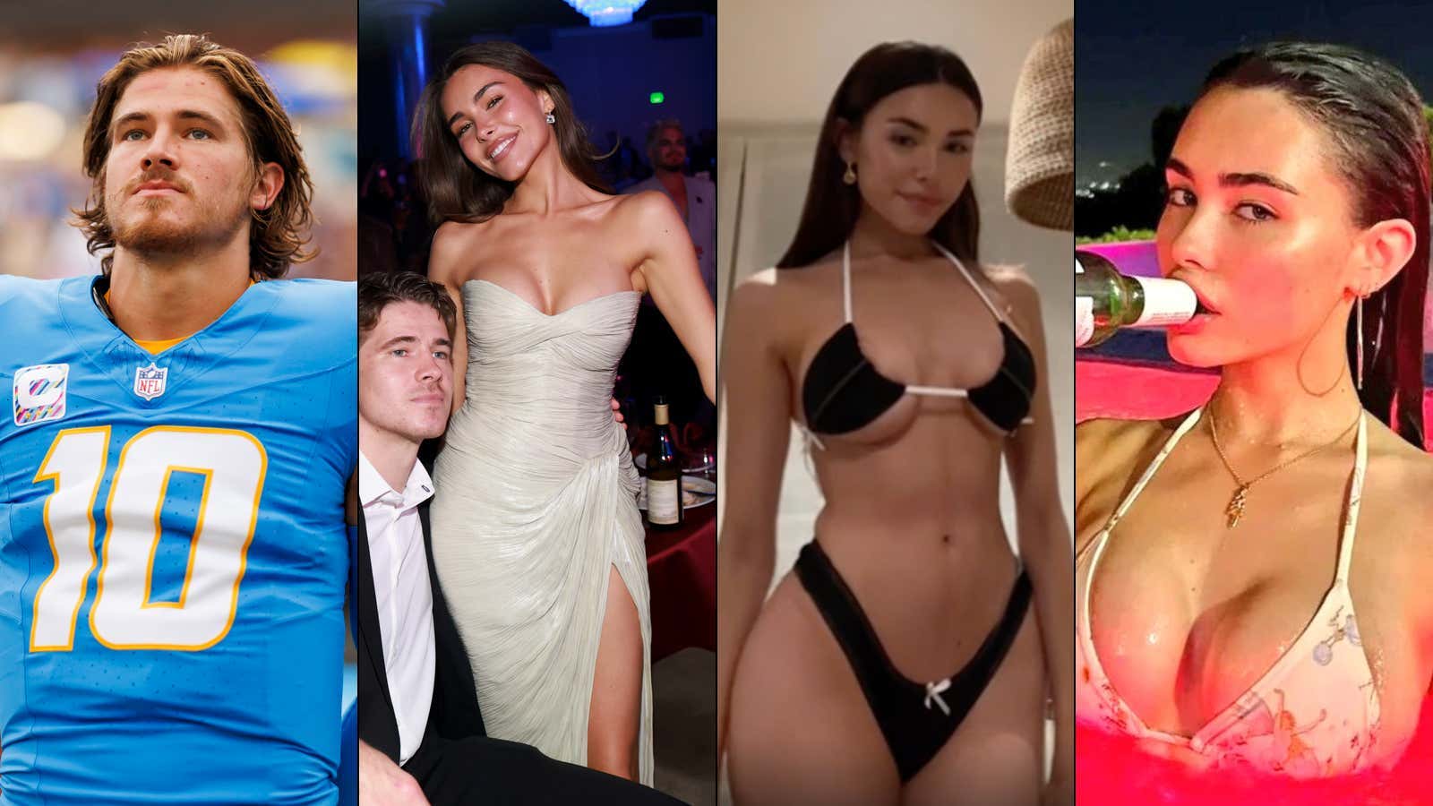 UPDATE: Chargers Coaches & Players Believe Madison Beer Has Officially Become A Distraction And Here's (0-6) QB Justin Herbert Sadly Buying Beer & Flowers In Sweatpants Via LA Paparazzi