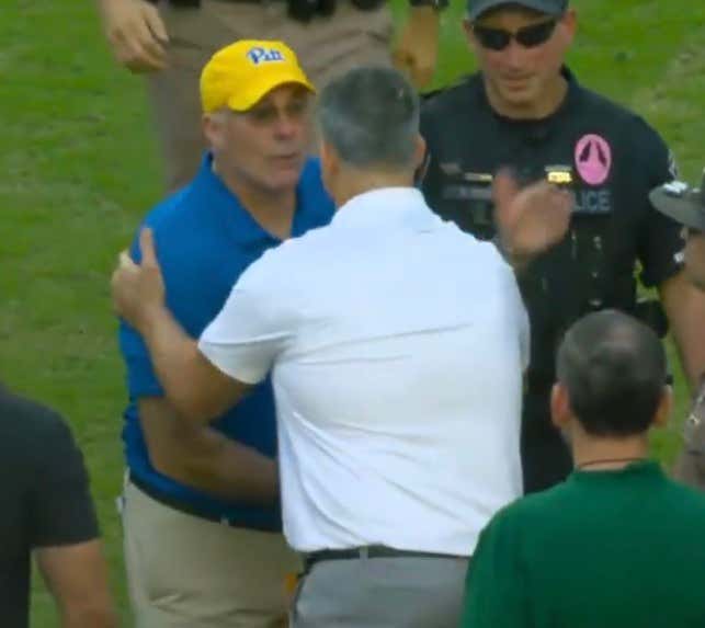 We Had A Good Old Fashion Shoulder Pat Off In The Handshake Between Miami And Pittsburgh