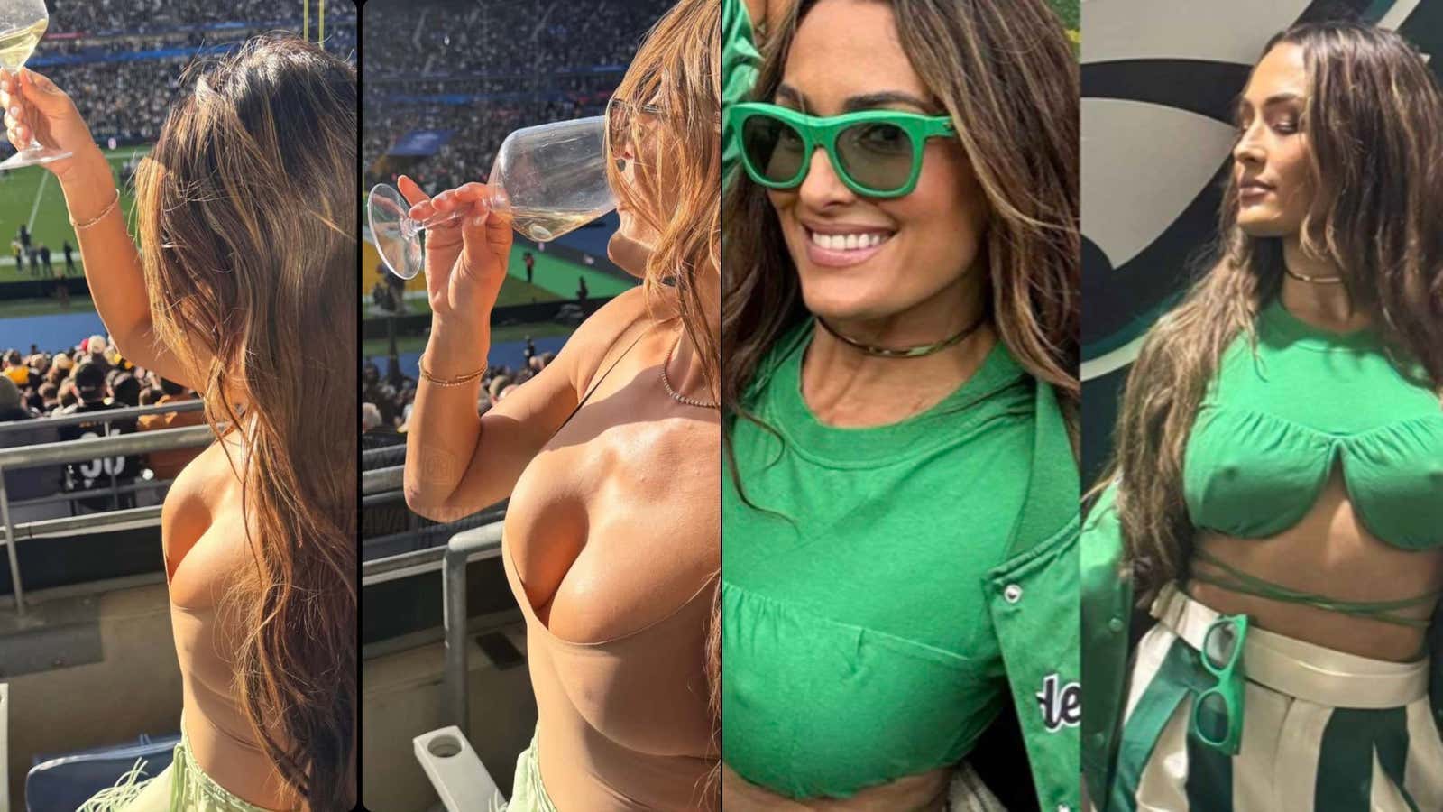 RAW: Nikki Bella & Her A+ Outfits Continue To Be The BEST Brand Ambassador The NFL Could Ever Ask For & The Paris Game Was More Proof Of That