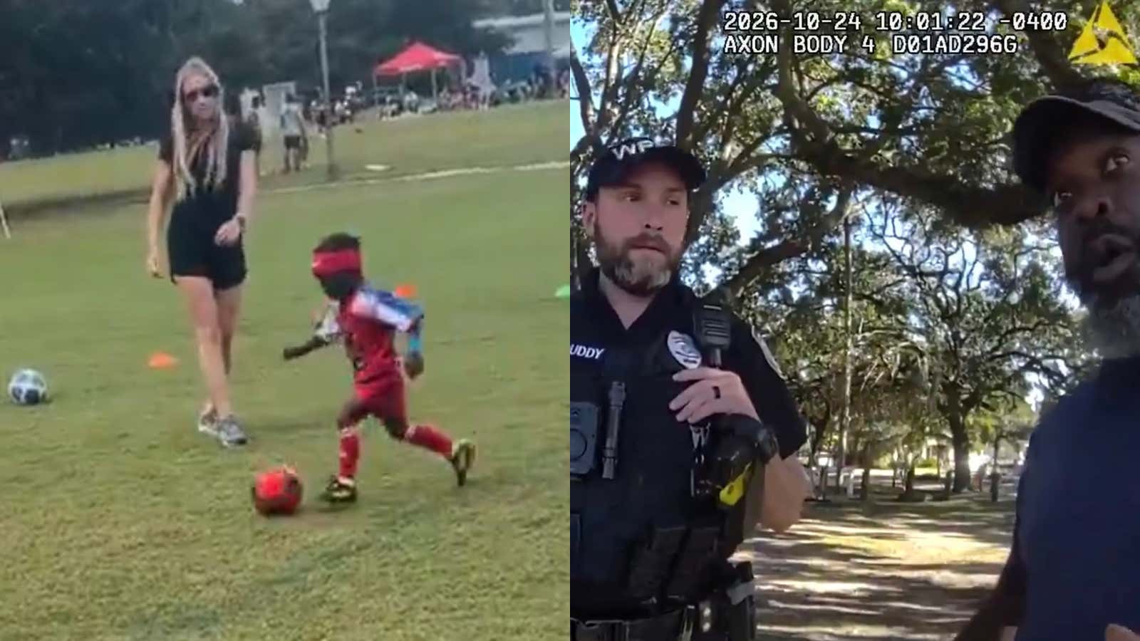 We Now Have The 911 Phone Recording + Body Cam Footage of League Official Who Reportedly Called Police on 3-Year-Old for Being "Too Good at Soccer"