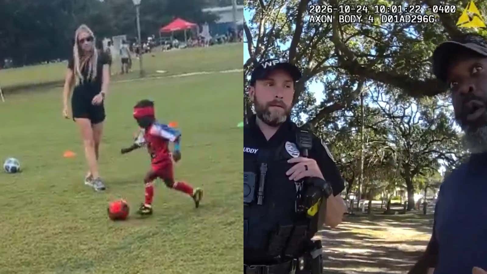 We Now Have The 911 Phone Recording + Body Cam Footage of League Official Who Reportedly Called Police on 3-Year-Old for Being "Too Good at Soccer"