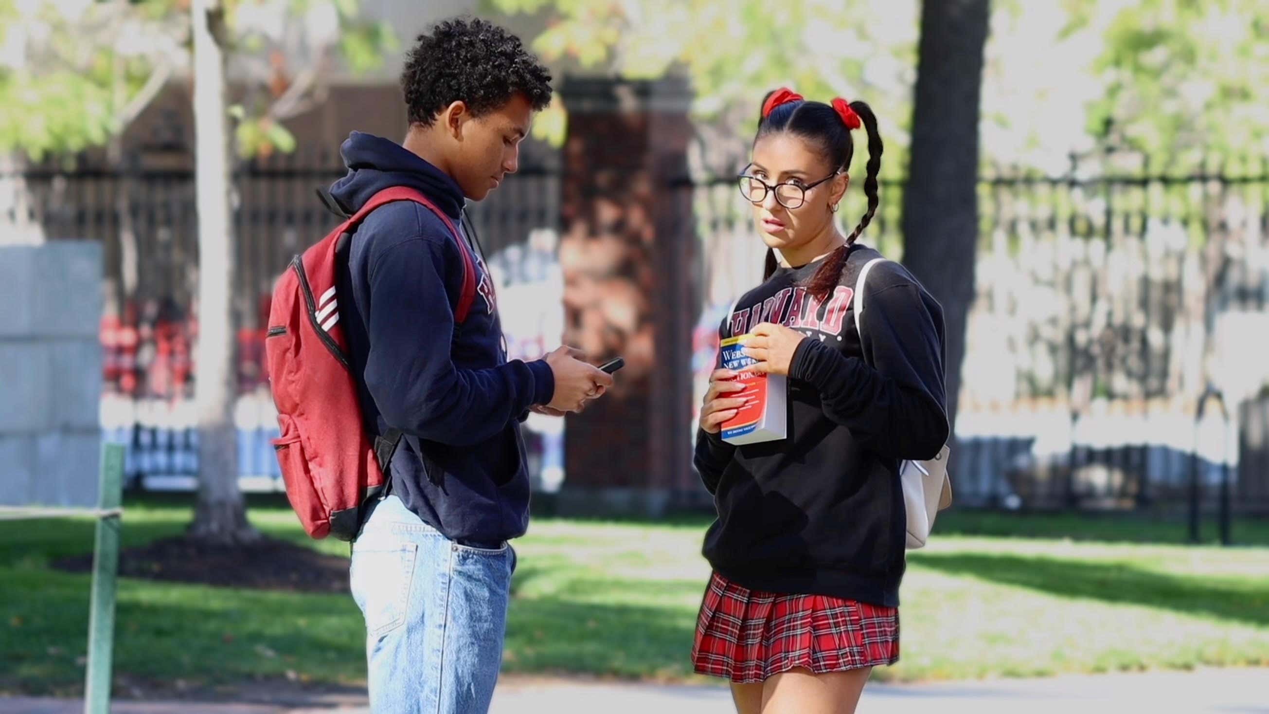 Playing Dumb At Harvard Prank!